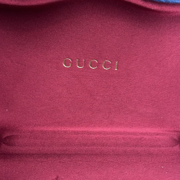 GUCCI Oversized Tortoiseshell Print Design Swarovski Logo Sunglasses - Picture 2 of 9